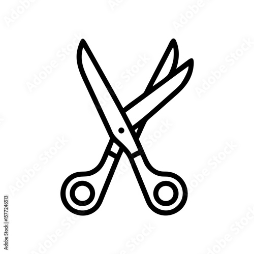 Scissors Icon for Creativity and Crafting Topics
