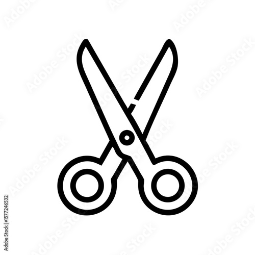 Scissors Icon for Creativity and Crafting Topics