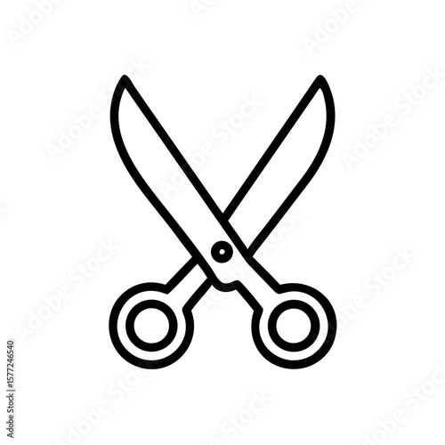 Scissors Icon for Creativity and Crafting Topics