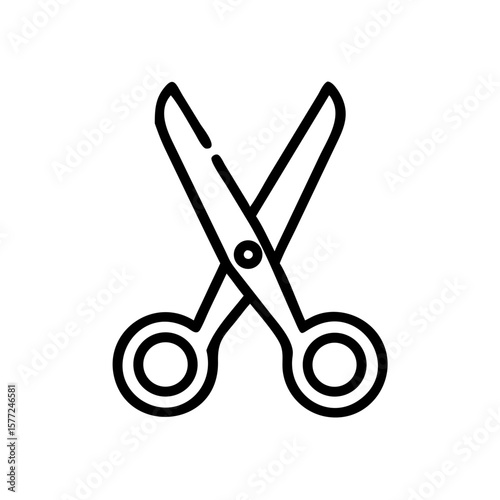 Scissors Icon for Creativity and Crafting Topics
