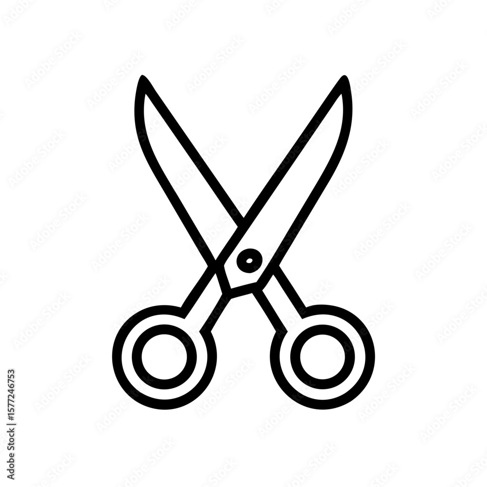 Scissors Icon for Creativity and Crafting Topics Scissors Icon for Creativity and Crafting Topics