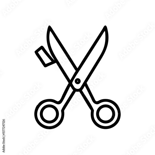 Scissors Icon for Creativity and Crafting Topics