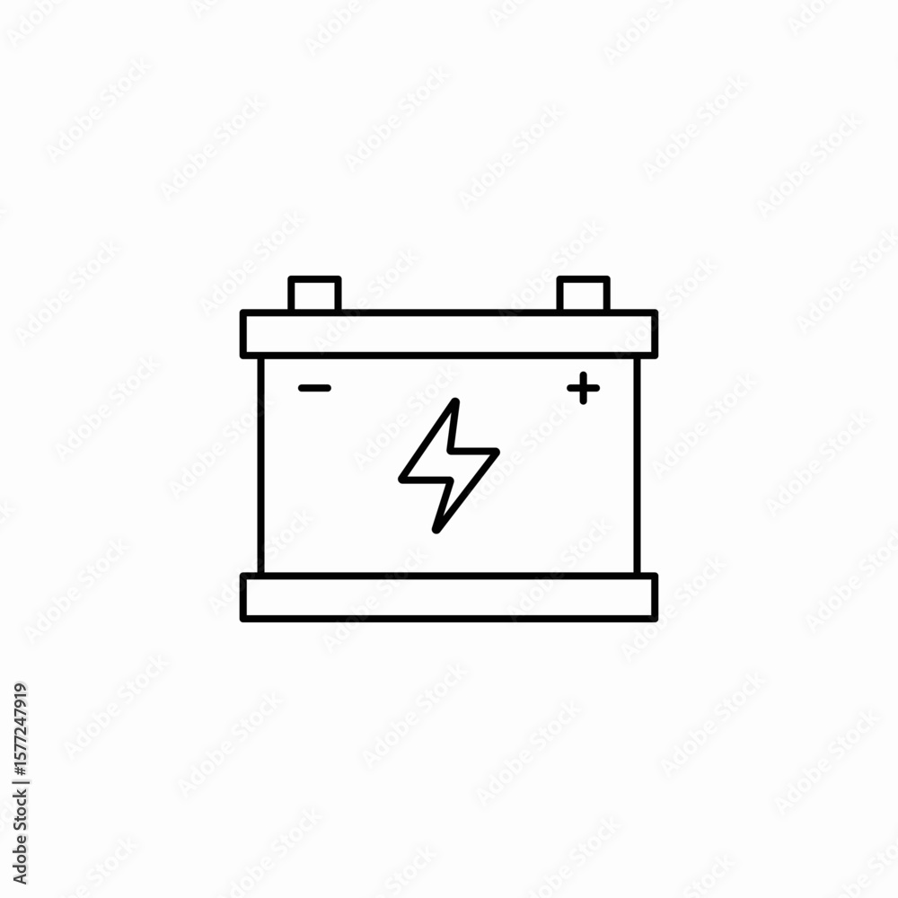accu battery icon sign vector accu battery icon sign vector