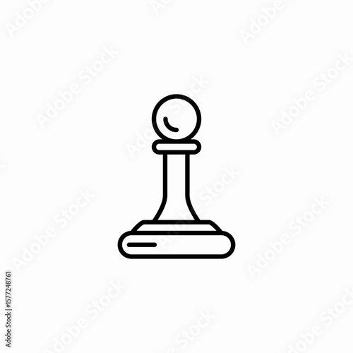 chess pawn icon sign vector