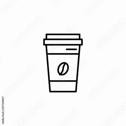 coffee cup icon sign vector
