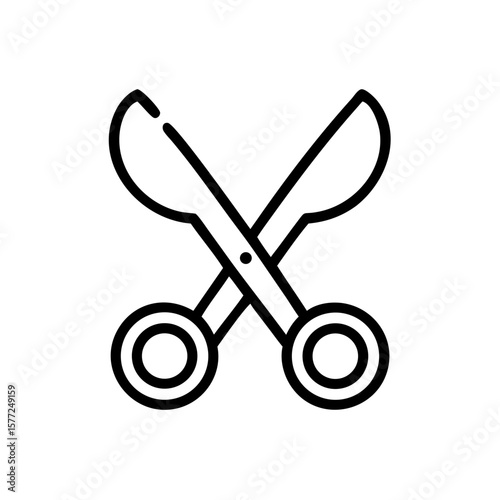 Scissors Icon for Creativity and Crafting Topics