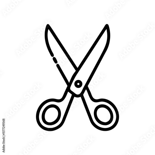 Scissors Icon for Creativity and Crafting Topics