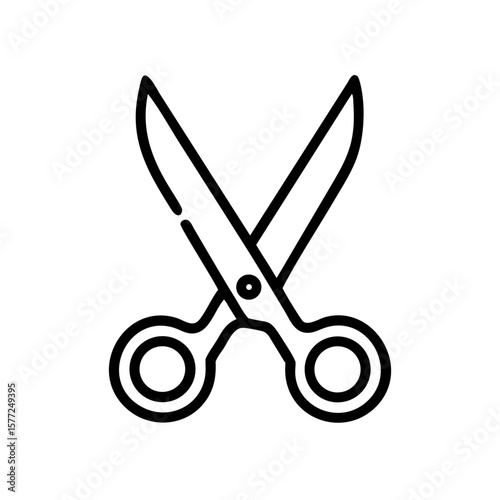 Scissors Icon for Creativity and Crafting Topics