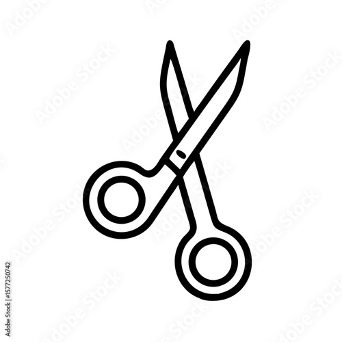 Scissors Icon for Creativity and Crafting Topics