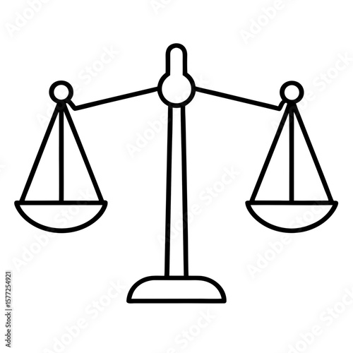 scales of justice vector illustration