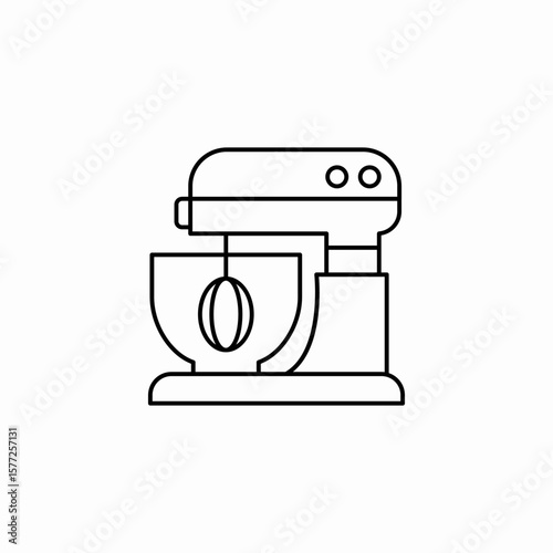 kitchen mixer icon sign vector