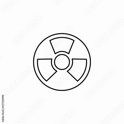 radiation symbol icon sign vector