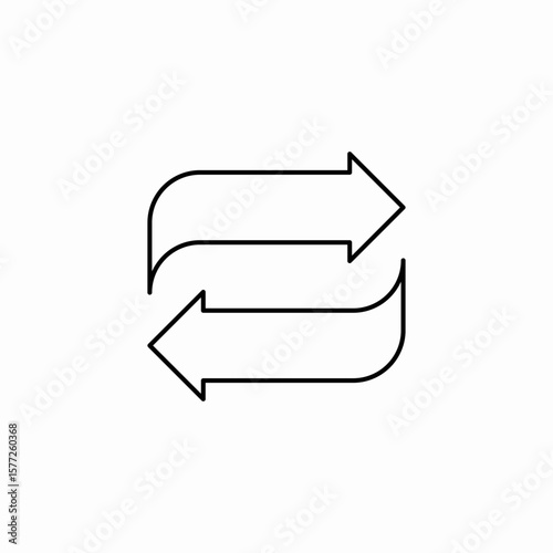 transfer interchange icon sign vector