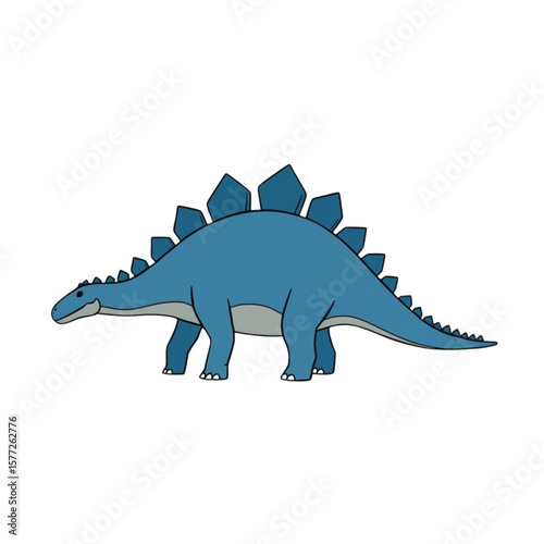 a blue stegosaur