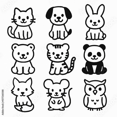 人気動物イラストセット