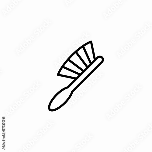hair brush icon sign vector