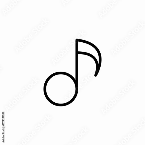 music note icon sign vector