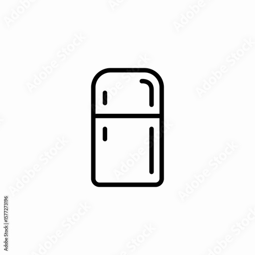 refrigerator fridge icon sign vector