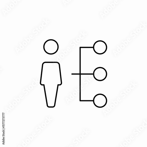 staff responsibilities icon sign vector
