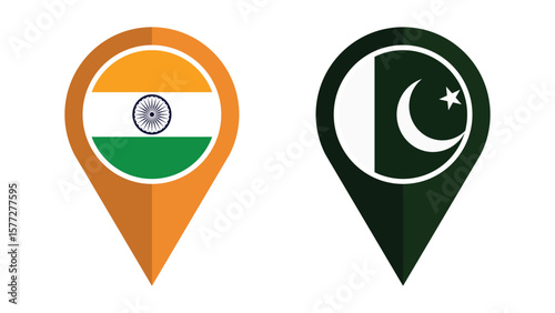 National Design Featuring India and Pakistan Identity