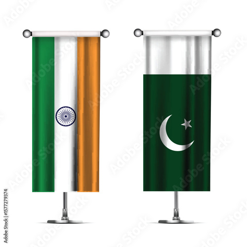 National Design Featuring India and Pakistan Identity
