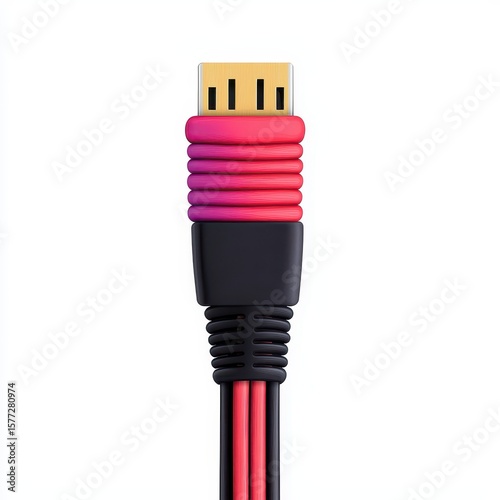 USB Cable in Bright Color with Twisted Design for Technology Use