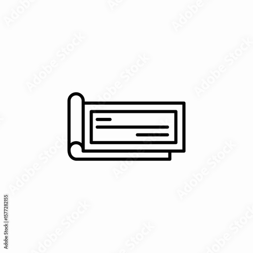 check book icon sign vector