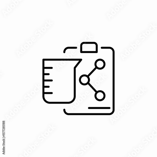 lab experiment report icon sign vector