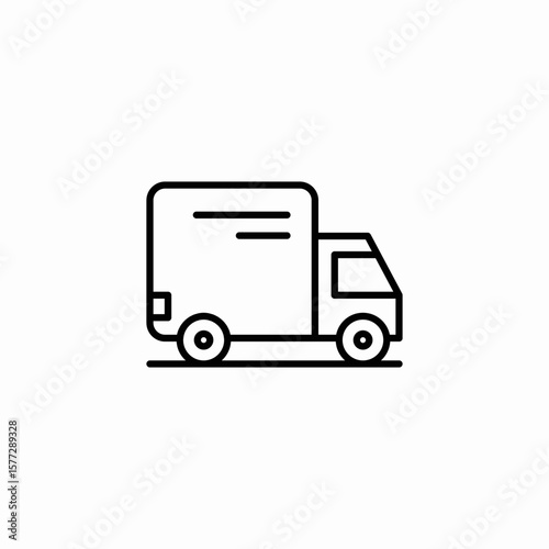 truck vehicle icon sign vector