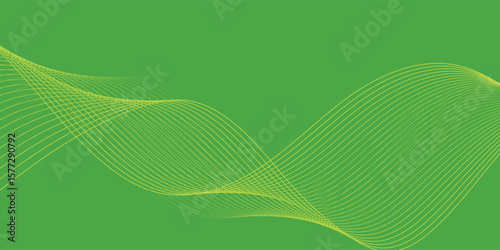 abstract green wave background