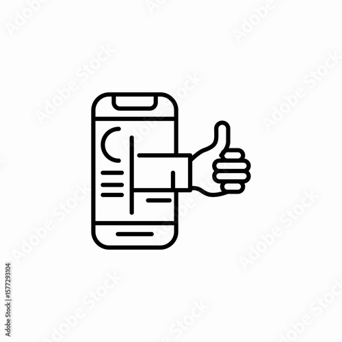 electronic feedback icon sign vector