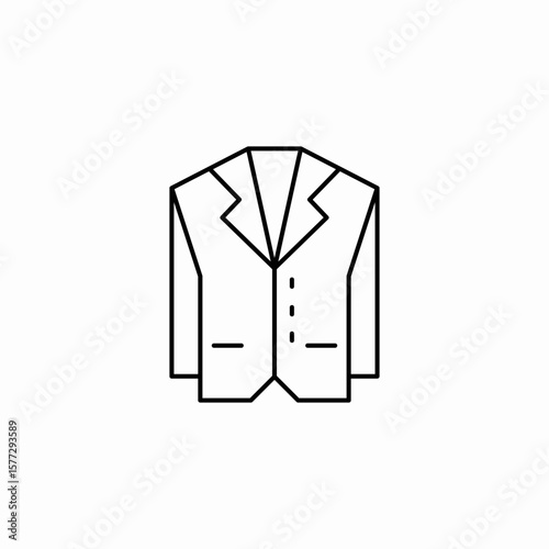 grooms jacket icon sign vector