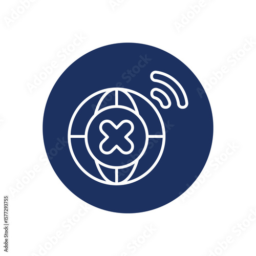 Network Block icon vector