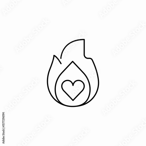 romance passion icon sign vector