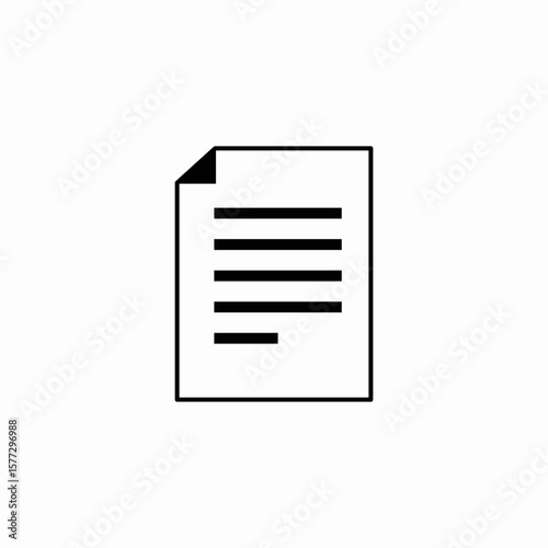 text document icon sign vector