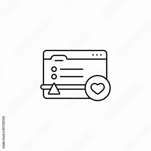 website preference selector icon sign vector