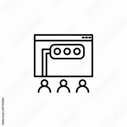 workflow collaboration icon sign vector