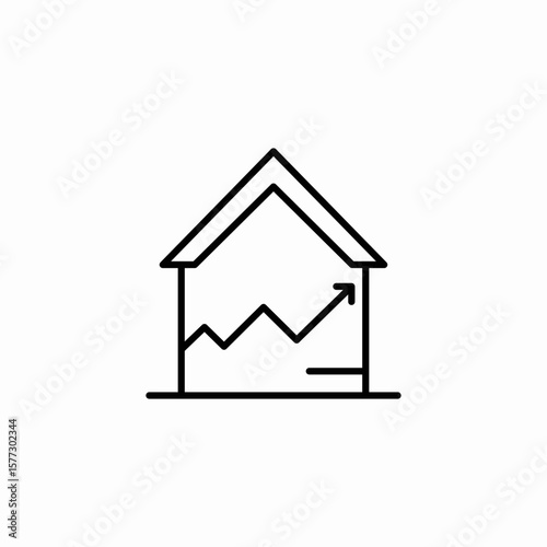 house expansion icon sign vector
