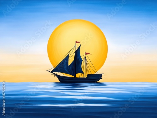 Sailboat at Sunset