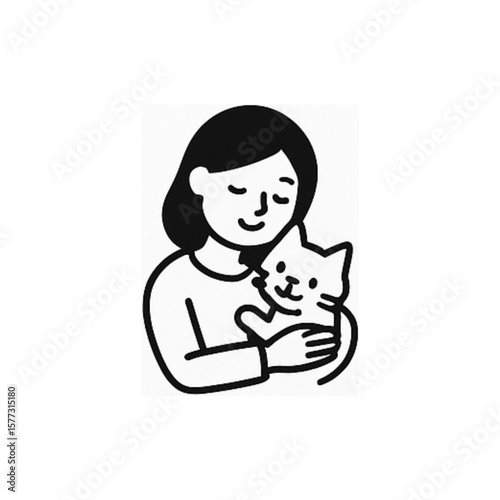 飼い主＆ペット(ねこ)ふれあいシーン１