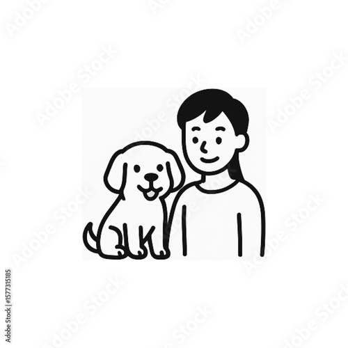 飼い主＆ペット(いぬ)ふれあいシーン１