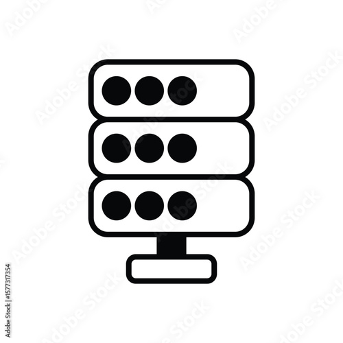 Database icon vector