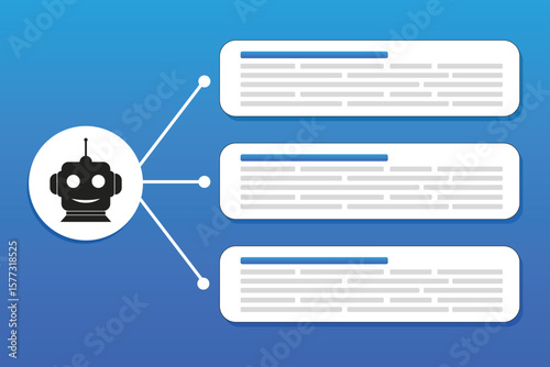AI Rewriting, writing articles, SEO content generation using artificial intelligent and ai neural network models. AI generates new text by processing input using language model trained on vast corpus