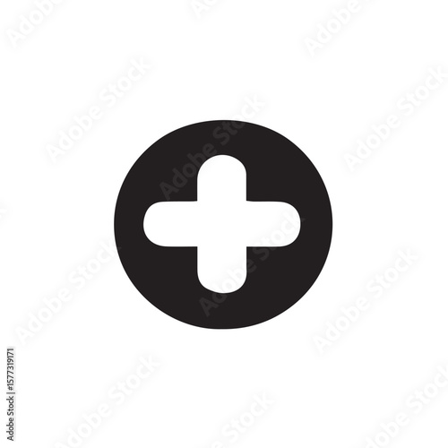 plus icon vector illustration