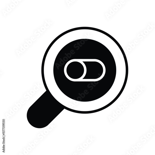 Search icon vector