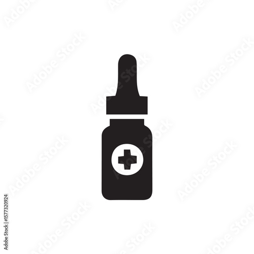 vector illustration of medicine bottle