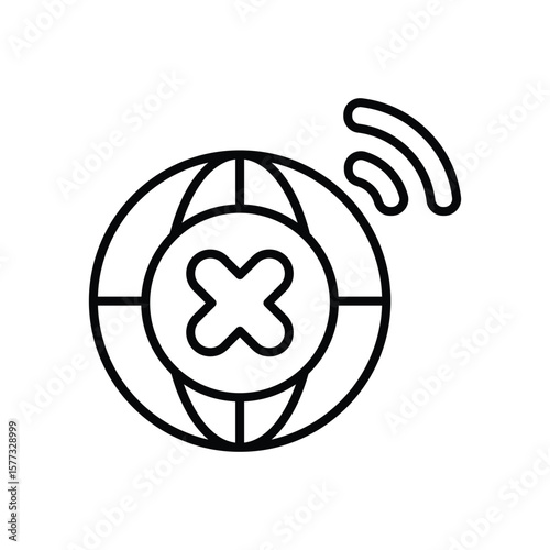 Network Block icon vector