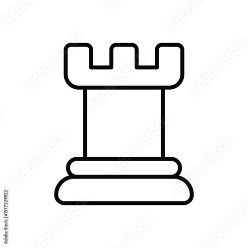 Fortress icon vector