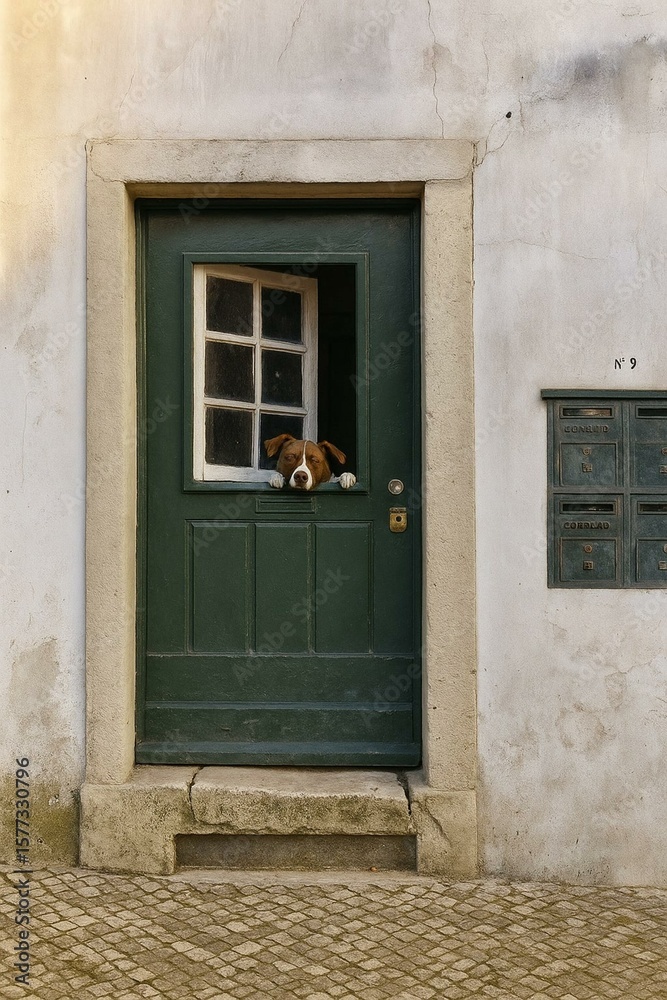Fototapeta premium lonely dog