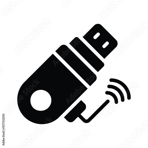 Get a glimpse of this dongle USB glyph icon